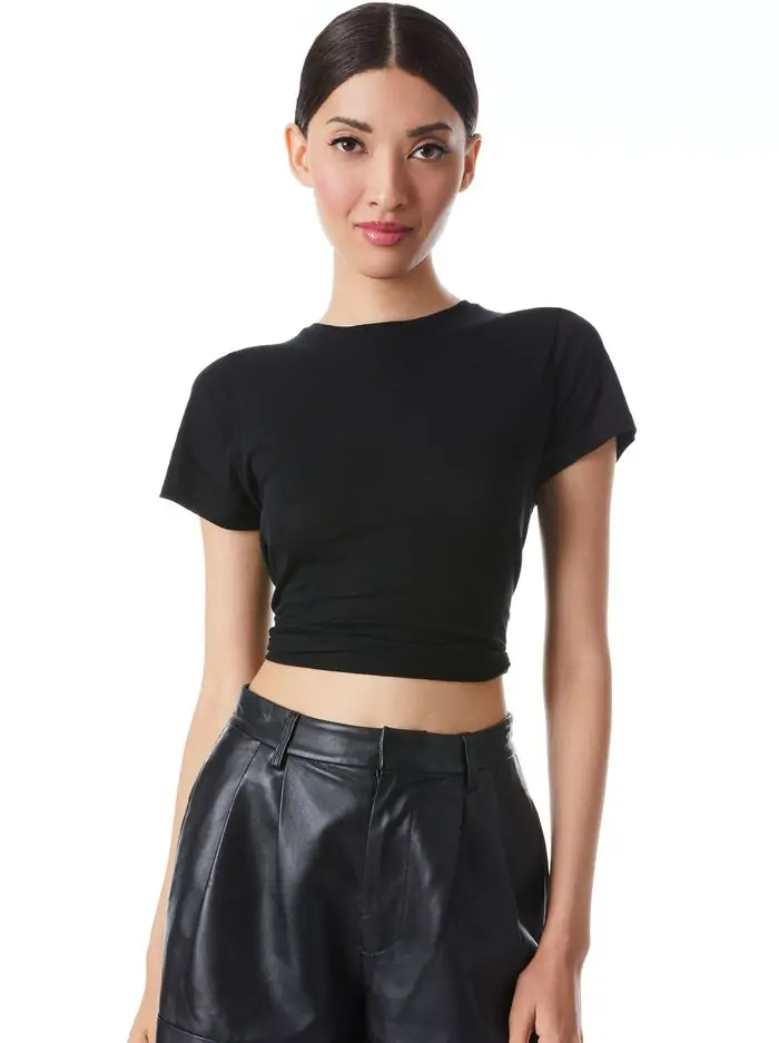 CINDY CLASSIC CROPPED TEE